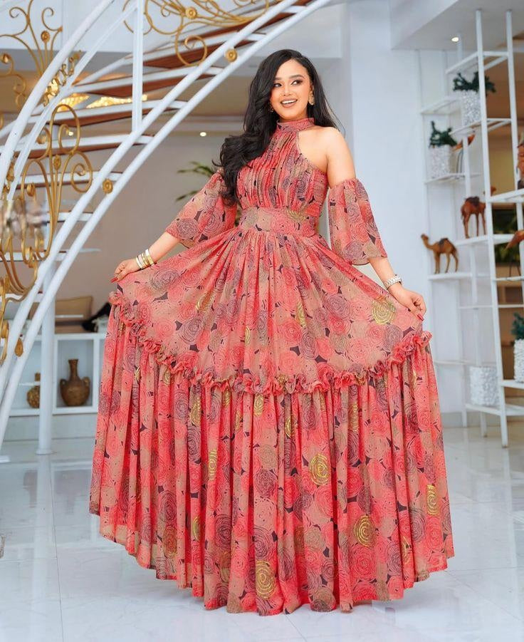 Ethiopian Traditional Clothes,  Kaba Store Chiffon-Shefon