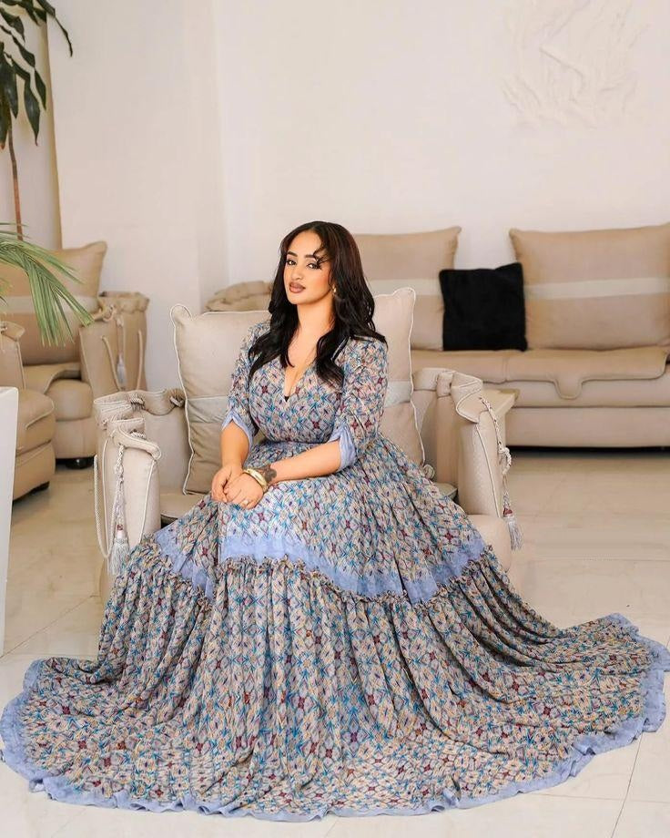 Ethiopian Traditional Clothes,  Kaba Store Chiffon-Shefon