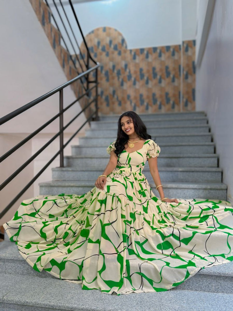 Ethiopian Traditional Clothes,  Kaba Store Chiffon-Shefon