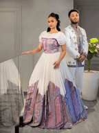 Lavender & Gold Elegance: Modern Ethiopian Couple's Wedding Attire | ETH_Cp - 0003CouplesKaba StoreKaba StoreAny ColorXSAll agesLavender & Gold Elegance: Modern Ethiopian Couple's Wedding Attire | ETH_Cp - 0003