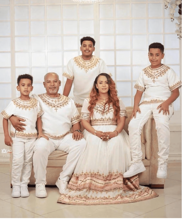 🌟 Elegant Ethiopian Family Ensemble – Coordinated White & Gold Traditional Attire for Special Occasions| Family Matching| ETH - GM_0001Group MatchingKaba StoreKaba StoreXS🌟 Elegant Ethiopian Family Ensemble – Coordinated White & Gold Traditional Attire for Special Occasions| Family Matching| ETH - GM_0001