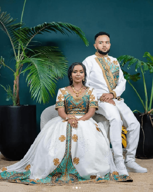 🌿 Regal Harmony: Ethiopian Traditional Couple Attire / Traditional Ensemble for Weddings & Formal Events | ETH_Cp - 0004 (Price for both)CouplesKaba StoreKaba StoreAny ColorXSAll ages🌿 Regal Harmony: Ethiopian Traditional Couple Attire / Traditional Ensemble for Weddings & Formal Events | ETH_Cp - 0004 (Price for both)