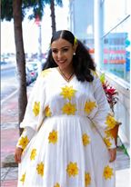 🌟 Enkutatash Celebration Habesha Kemis – Festive Ethiopian New Year Dresses with Daisy Embroidery | ETH - NY - W - 0001Ethiopian New YearKaba StoreKaba Store1XSAll agesCustomizable🌟 Enkutatash Celebration Habesha Kemis – Festive Ethiopian New Year Dresses with Daisy Embroidery | ETH - NY - W - 0001