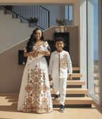 🌟Regal Ethiopian Family Portrait Ensemble – Coordinated White, Brown &amp; Gold Attire for Weddings and Celebrations | ETH - GM_0002Group MatchingKaba StoreKaba StoreXSCustomizableAll ages🌟Regal Ethiopian Family Portrait Ensemble – Coordinated White, Brown &amp; Gold Attire for Weddings and Celebrations | ETH - GM_0002