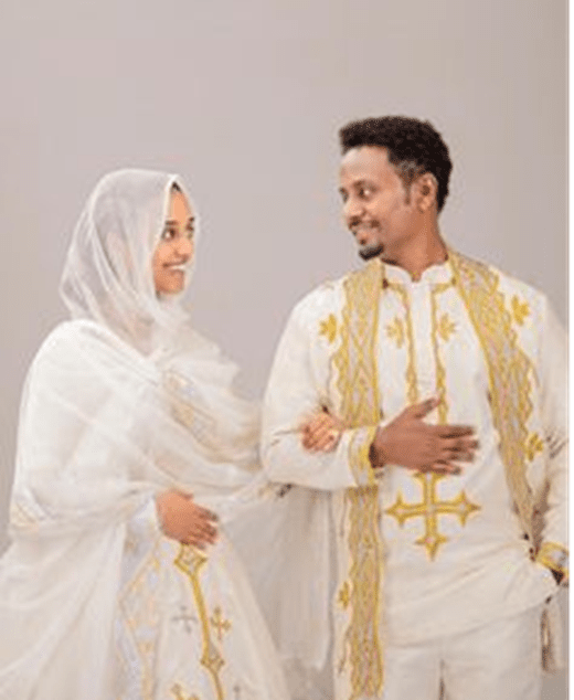 Radiant Union: Bespoke Ethiopian Wedding Attire in Orange & Gold Tilet | Couples Matching | ETH_W - 0001Wedding WearKaba StoreKaba StoreRadiant Union: Bespoke Ethiopian Wedding Attire in Orange & Gold Tilet | Couples Matching | ETH_W - 0001