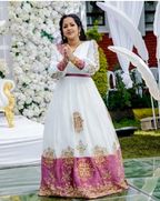 Elegant Ethiopian Traditional Women's Cloth with Gold Embroidery | ETH_W - 0002Women'sKaba StoreKaba StoreXSElegant Ethiopian Traditional Women's Cloth with Gold Embroidery | ETH_W - 0002
