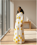 🌟 Joyful Adey Abeba Habesha Kemis – Ethiopian New Year White Cotton Dress with Bright Yellow Flowers | ETH - W - 0008Ethiopian New YearKaba StoreKaba Store1XSAll agesCustomizable🌟 Joyful Adey Abeba Habesha Kemis – Ethiopian New Year White Cotton Dress with Bright Yellow Flowers | ETH - W - 0008